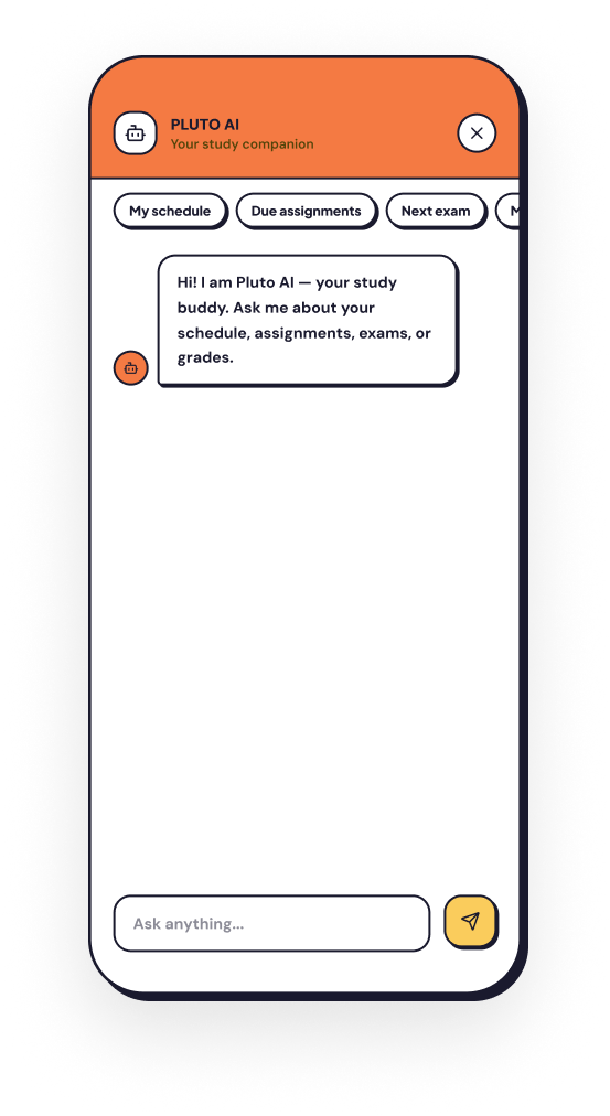 Pluto AI — final screen