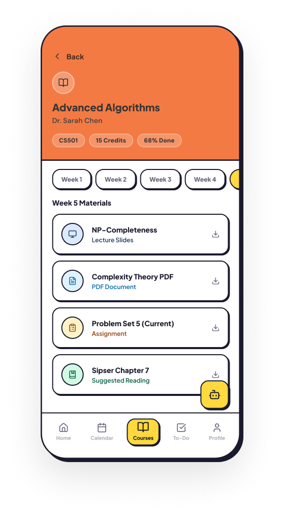 Course Detail — final screen