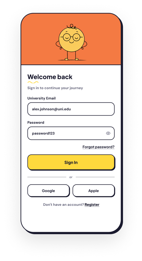 Sign In — final screen