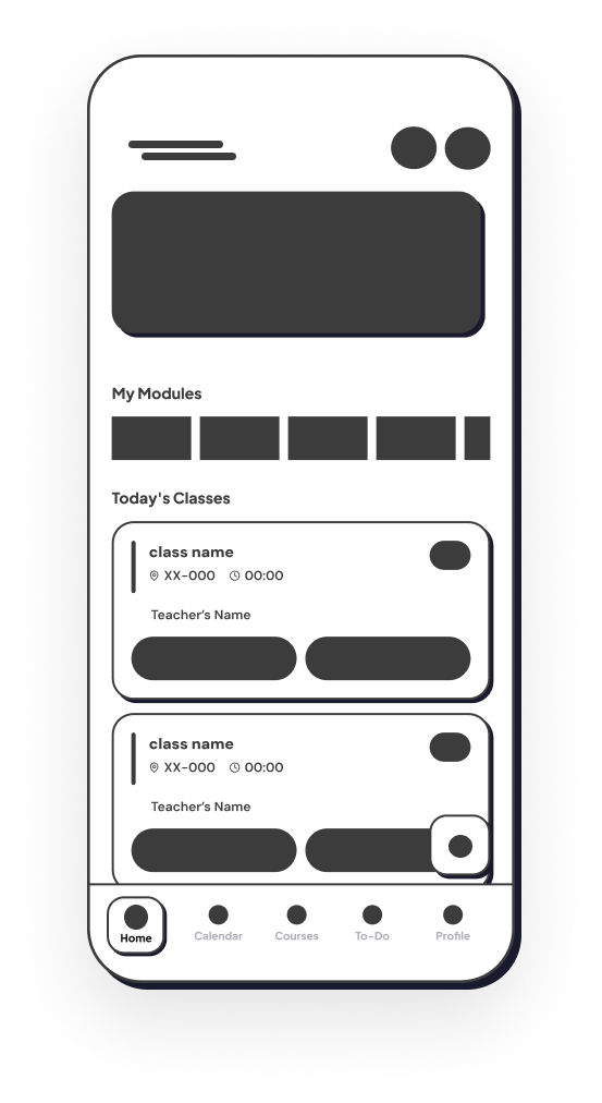 Home wireframe