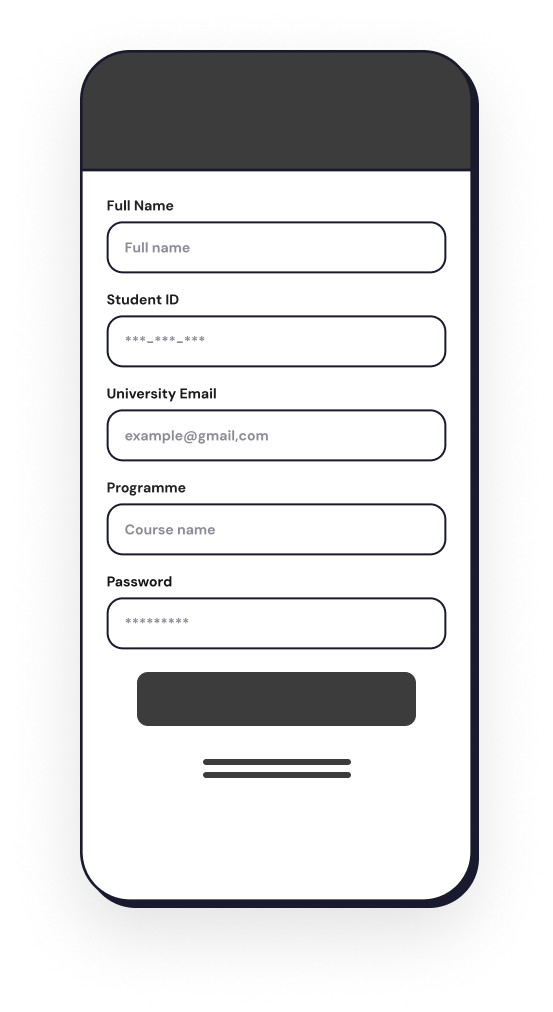 Register wireframe